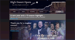 Desktop Screenshot of highdesertopera.org