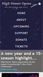 Mobile Screenshot of highdesertopera.org
